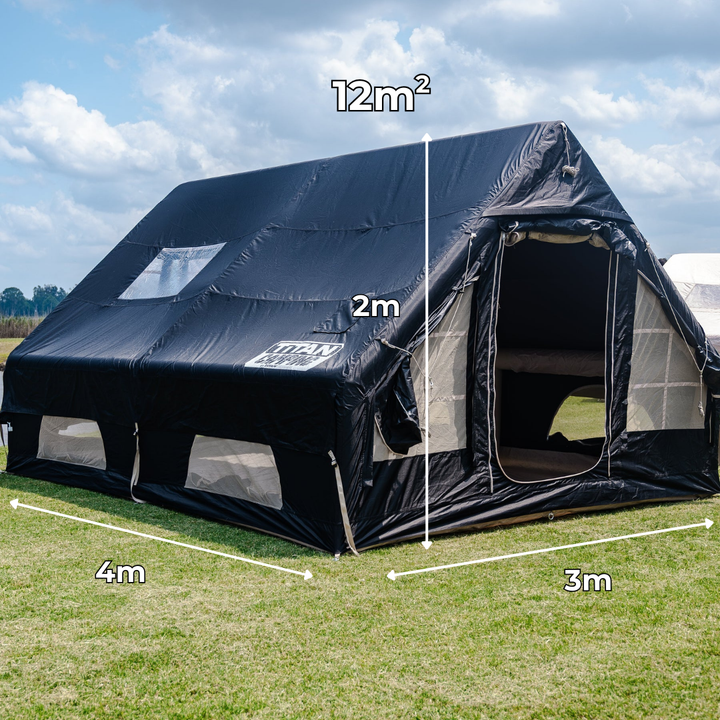 Titan Air Tent  (6-8 Person) - Inflatable Camping Tent - BLACK