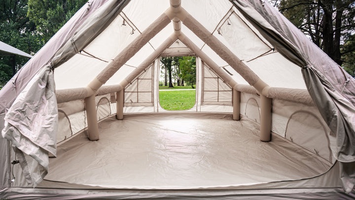 Beige Inflatable Titan Tent- 8 Person