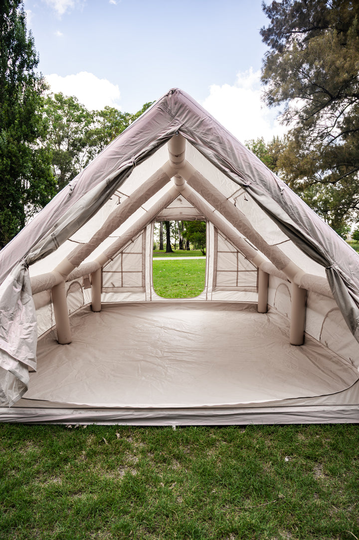 Beige Inflatable Titan Tent- 8 Person