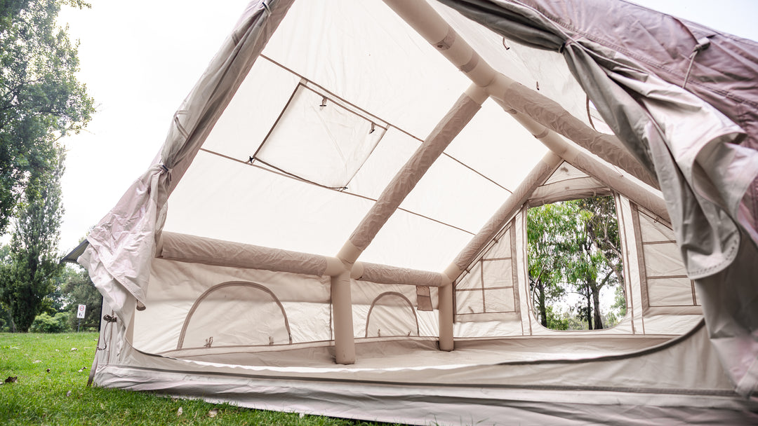 Beige Inflatable Titan Tent- 8 Person