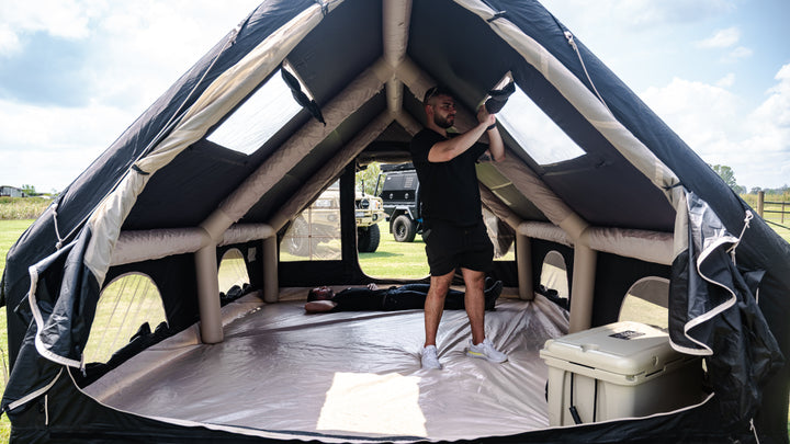 Black Inflatable Titan Tent- 8 Person