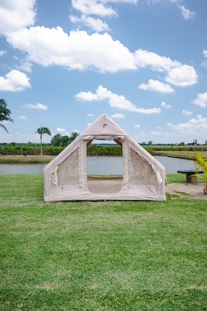 Beige Inflatable Titan Tent- 8 Person
