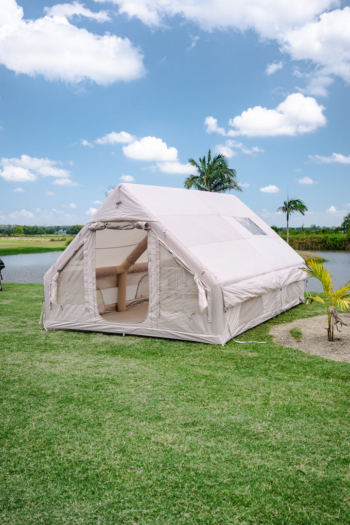 Beige Inflatable Titan Tent- 8 Person