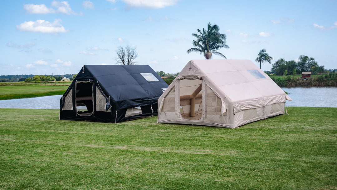 Beige Inflatable Titan Tent- 8 Person