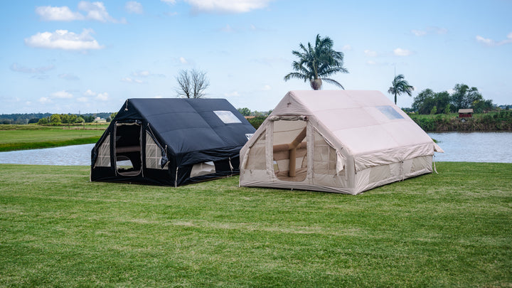 Beige Inflatable Titan Tent- 8 Person