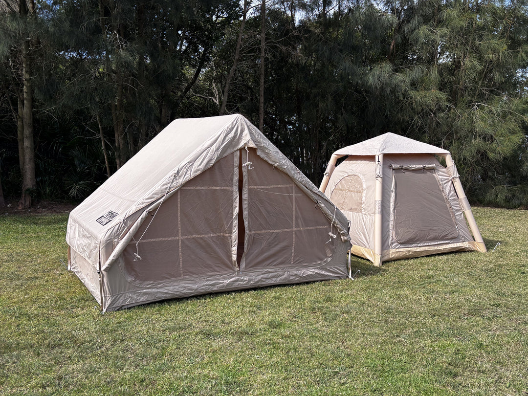Titan Air Tent (3-4 Person)- Inflatable Camping Tent - BEIGE