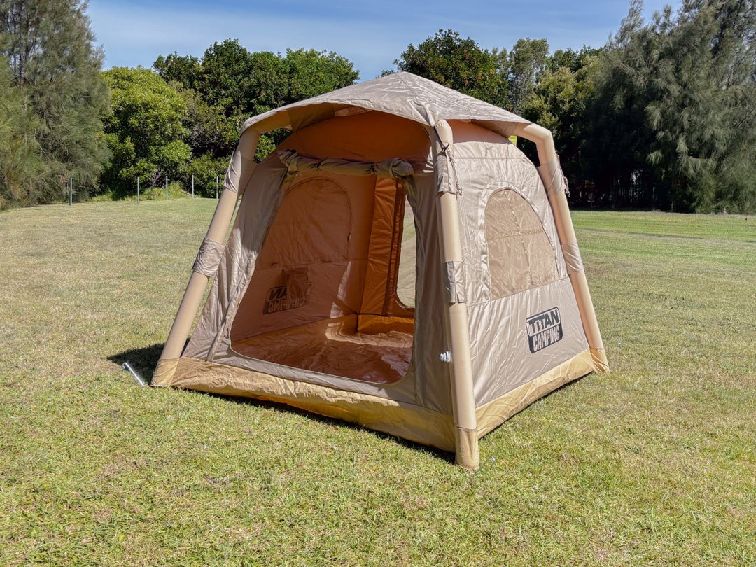 Titan Air Tent (1-2 Person)- Inflatable Camping Tent - BEIGE