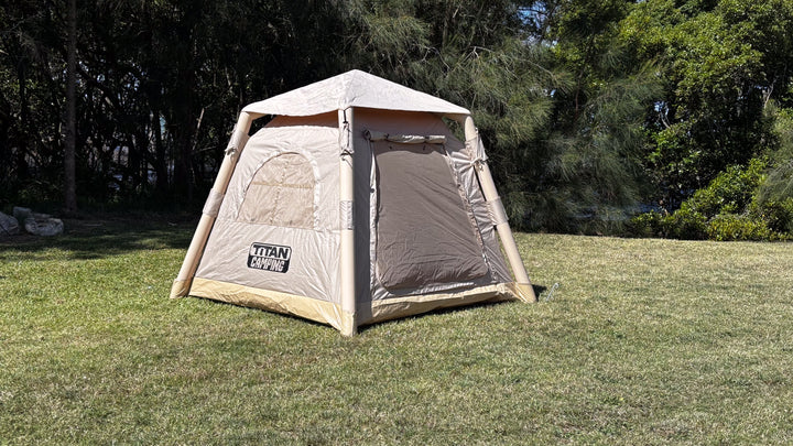 Titan Air Tent (1-2 Person)- Inflatable Camping Tent - BEIGE