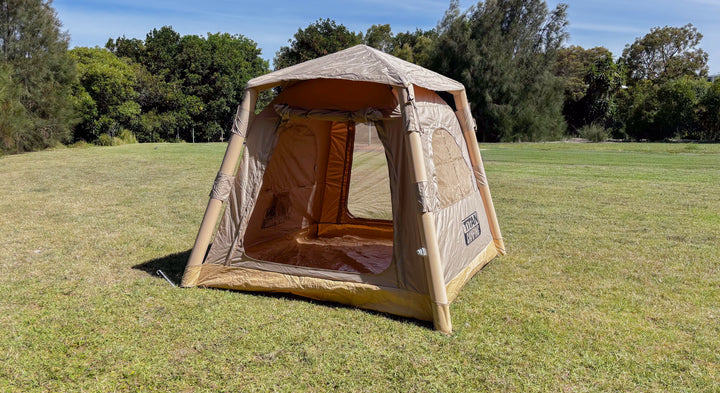 Titan Air Tent (1-2 Person)- Inflatable Camping Tent - BEIGE