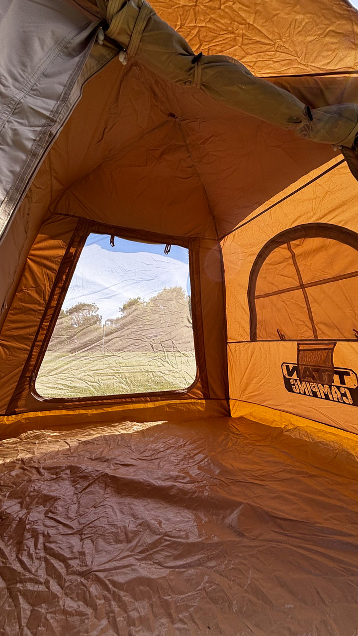 Titan Air Tent (1-2 Person)- Inflatable Camping Tent - BEIGE