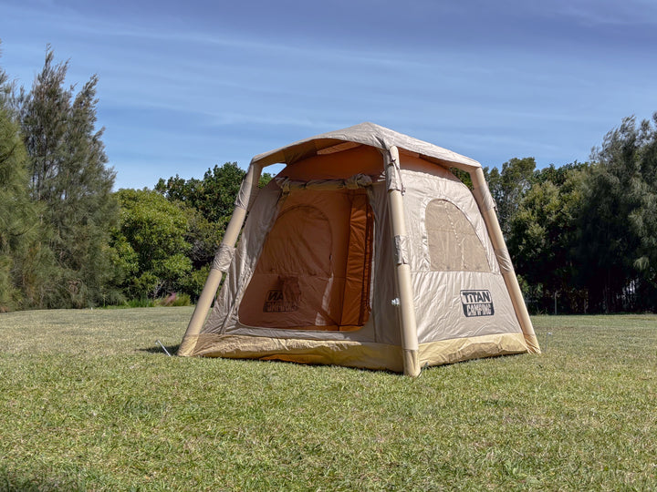Titan Air Tent (1-2 Person)- Inflatable Camping Tent - BEIGE