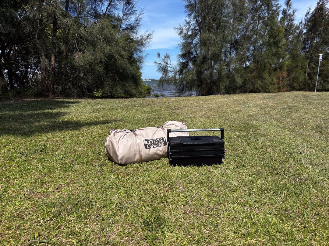 Titan Air Tent (1-2 Person)- Inflatable Camping Tent - BEIGE